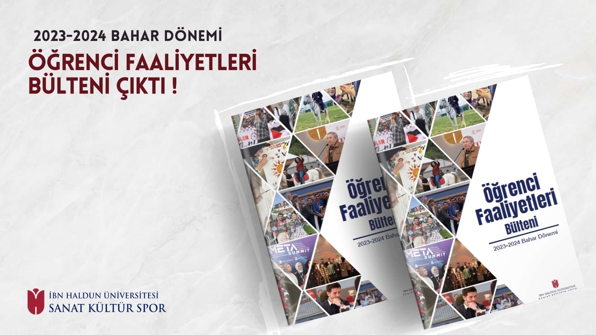 2023-2024 Bahar Dönemi Öğrenci Faaliyetleri Bülteni Yayında
