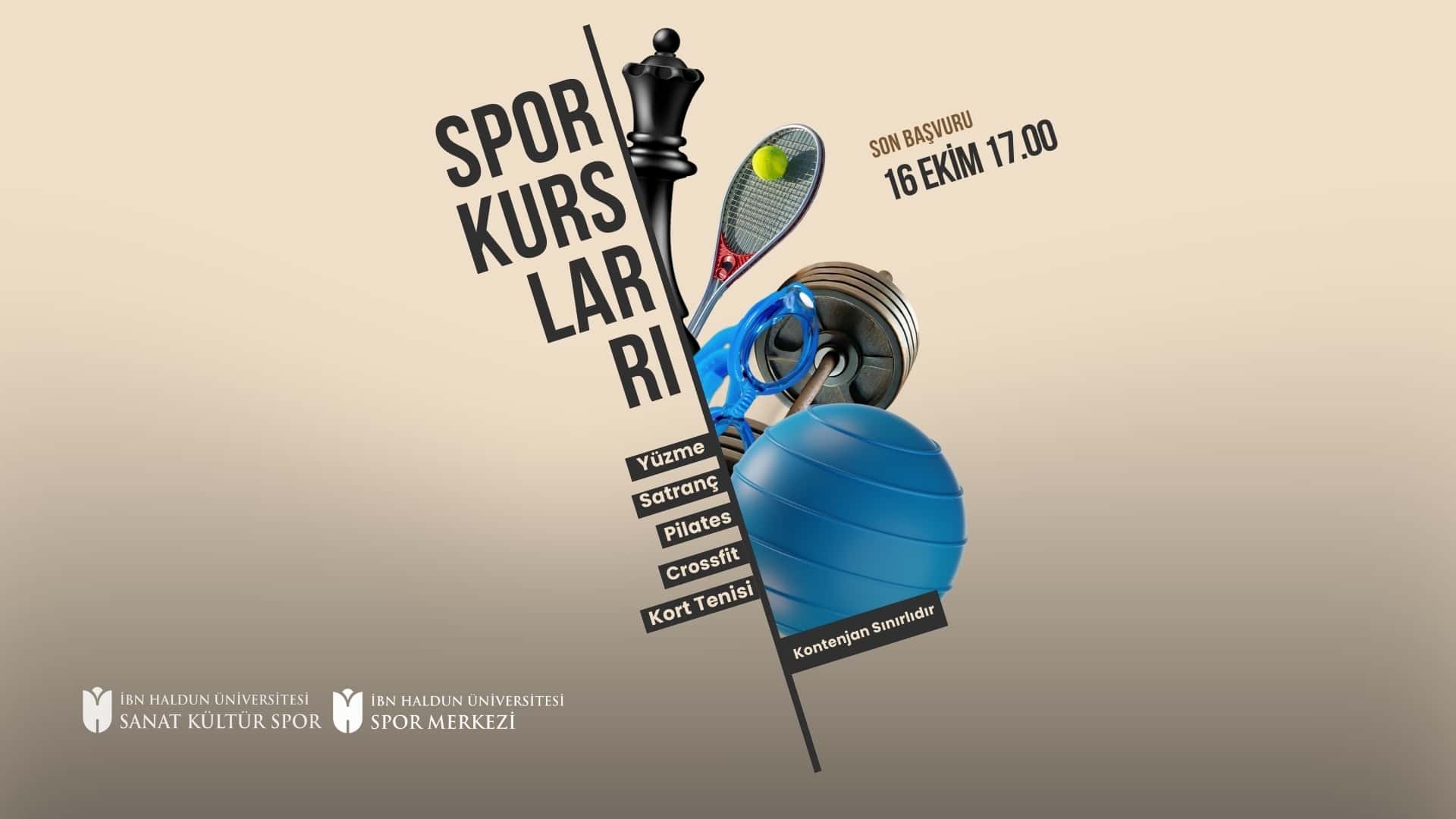 Spor Kursları Başlıyor!