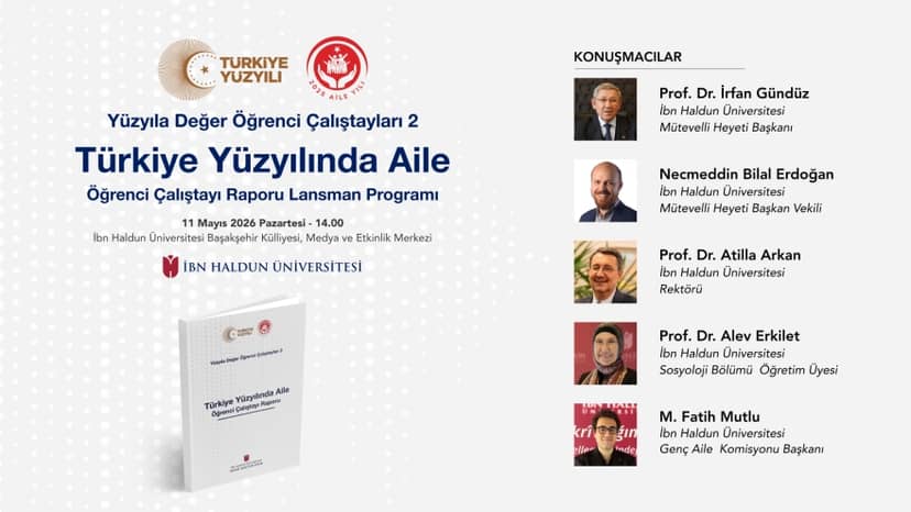 İHÜ Aile Çalıştayı Raporu Lansman Programı